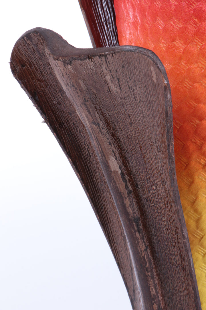 Vintage Franse Vloerlamp gemaakt van Gedroogde schors,1980