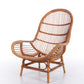 Vintage set van 2 Bamboe stoelen 1960 Frankrijk.