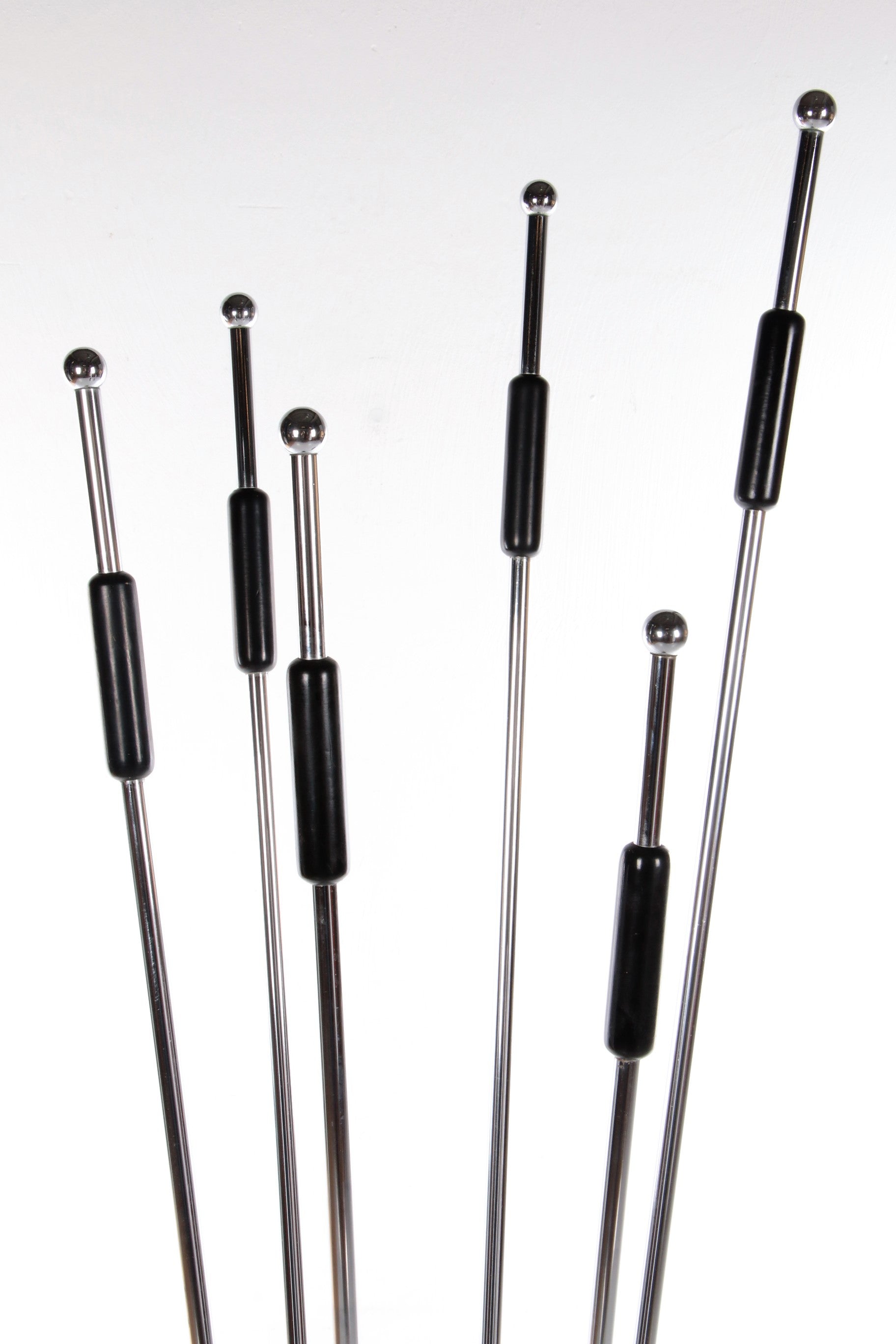 Italiaanse Architectonische travetin chrome Kapstok jaren60s