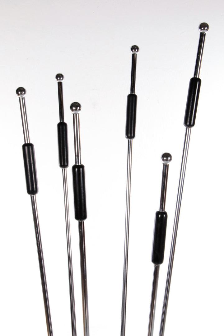 Italiaanse Architectonische travetin chrome Kapstok jaren60s