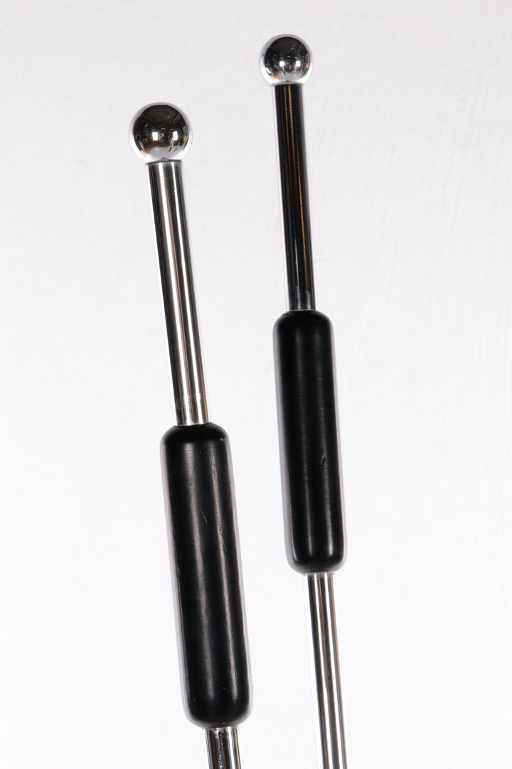 Italiaanse Architectonische travetin chrome Kapstok jaren60s