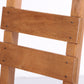 Brutalistische Set van 4 stoere houten stoelen 1980 