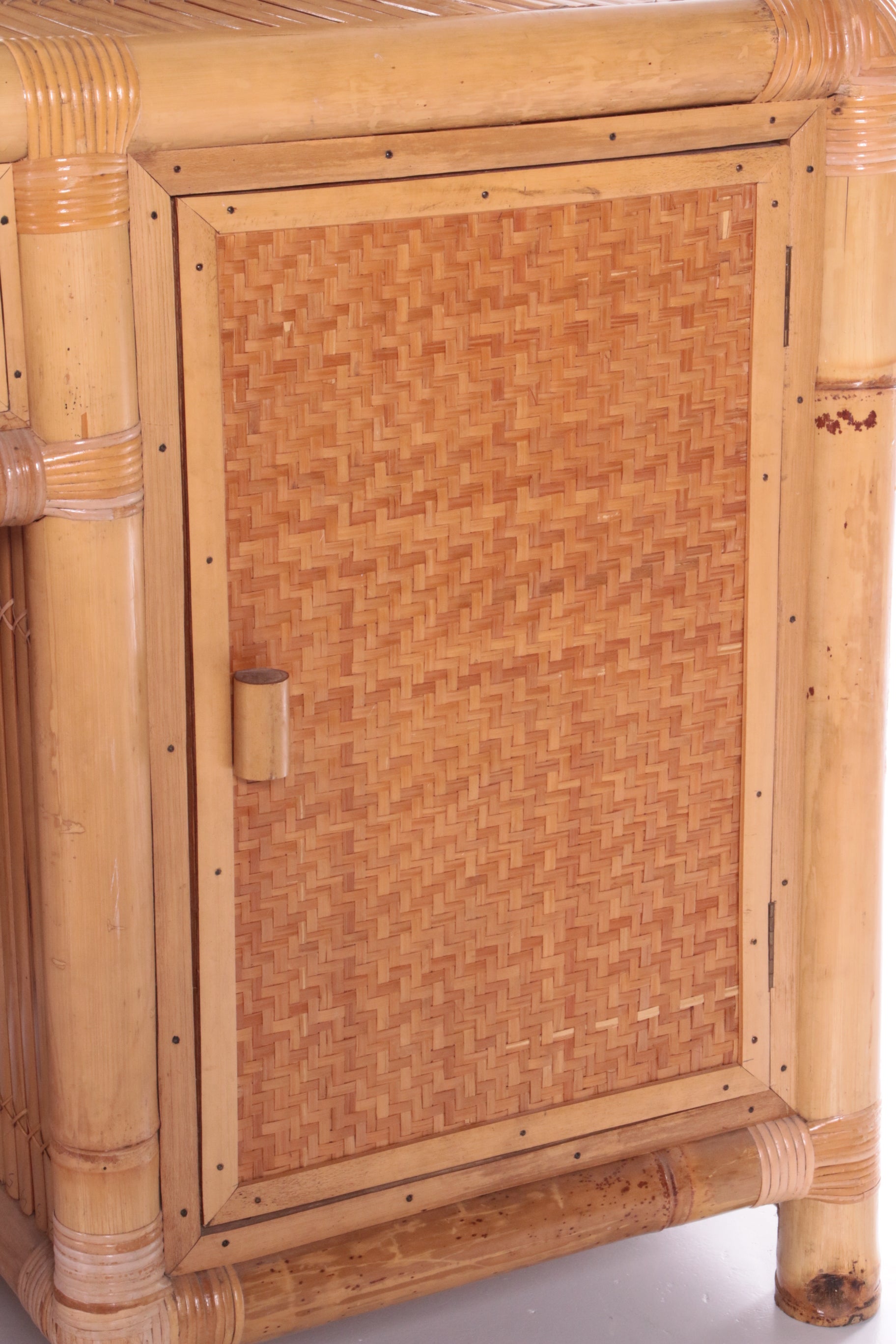 Vintage faux bamboe kaptafel  ‘natural beauty’ jaren80 Frankrijk