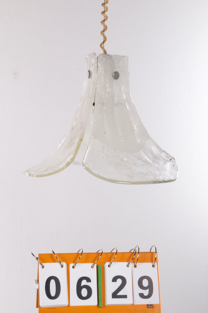 Vintage Mid-Century glazen hanglamp van J. T. Kalmar, 1960