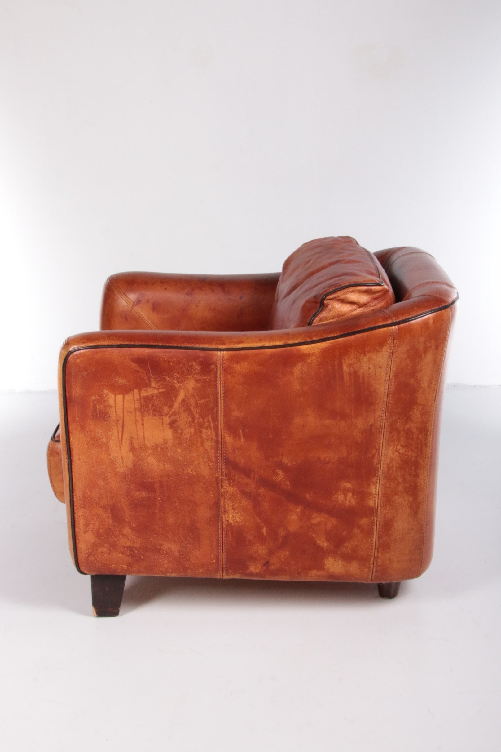 Italiaanse stierenhuiden relax fauteuil merk Baxter