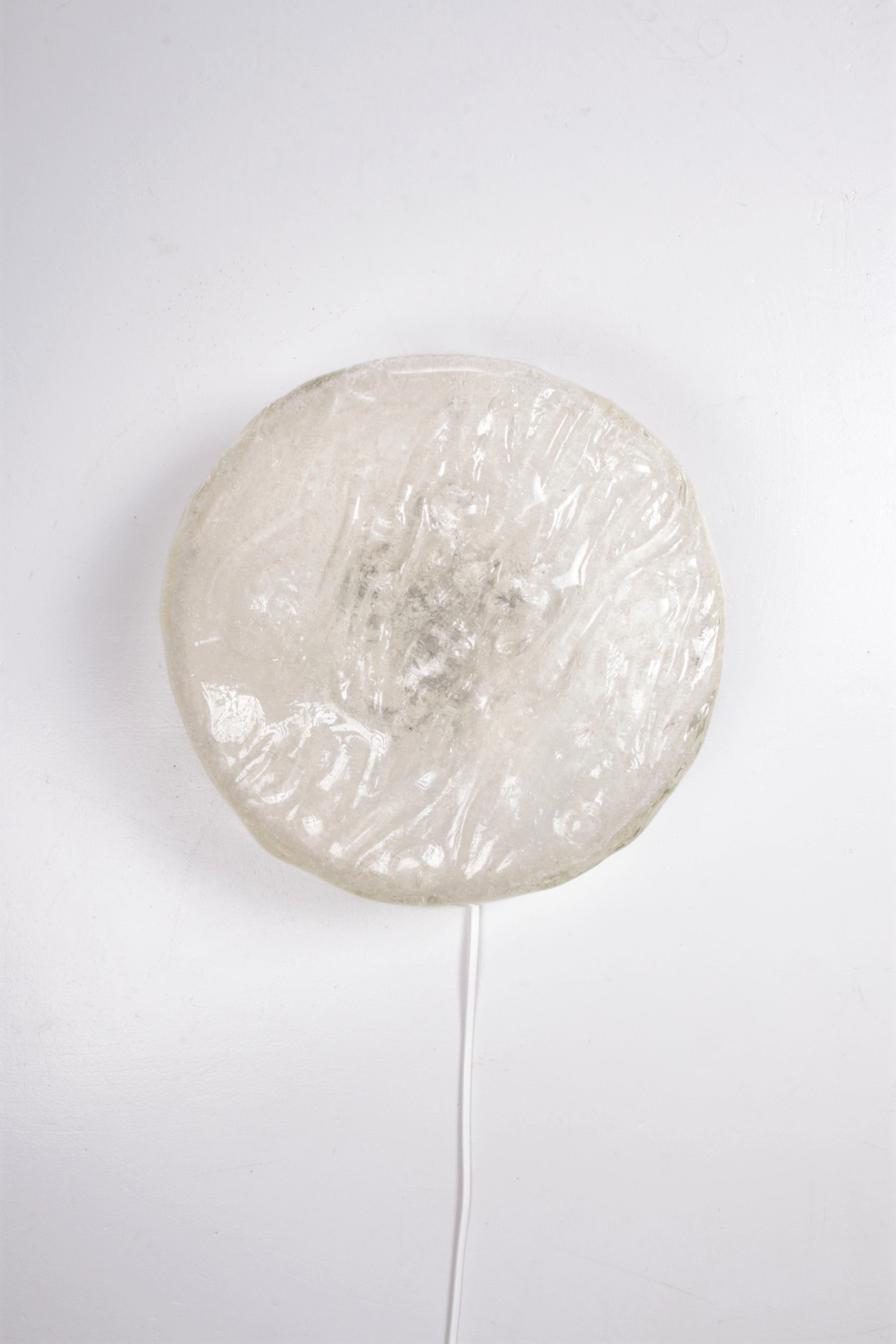 Vintage Ronde plafondlamp of wandlamp van kaiser idell,1960 Duitsland.