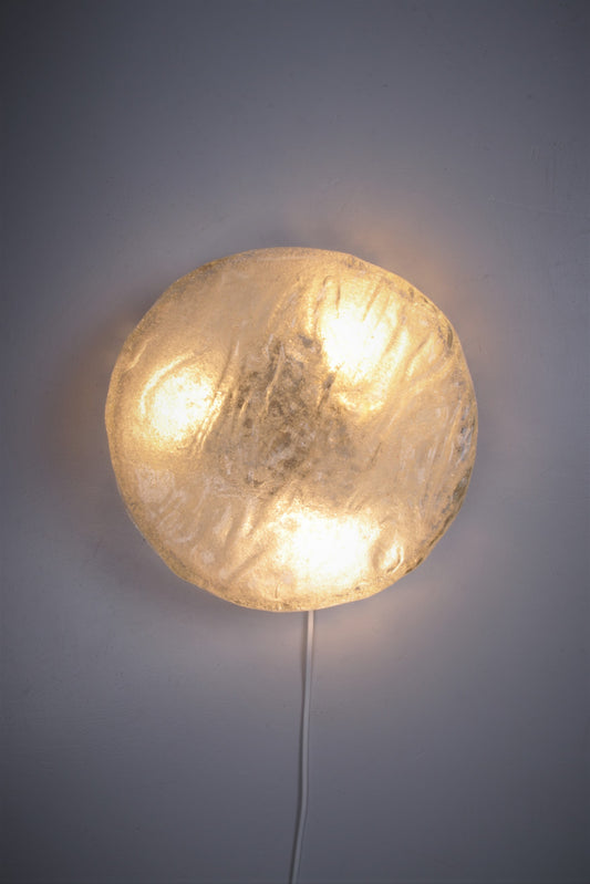 Vintage Ronde plafondlamp of wandlamp van kaiser idell,1960 Duitsland.