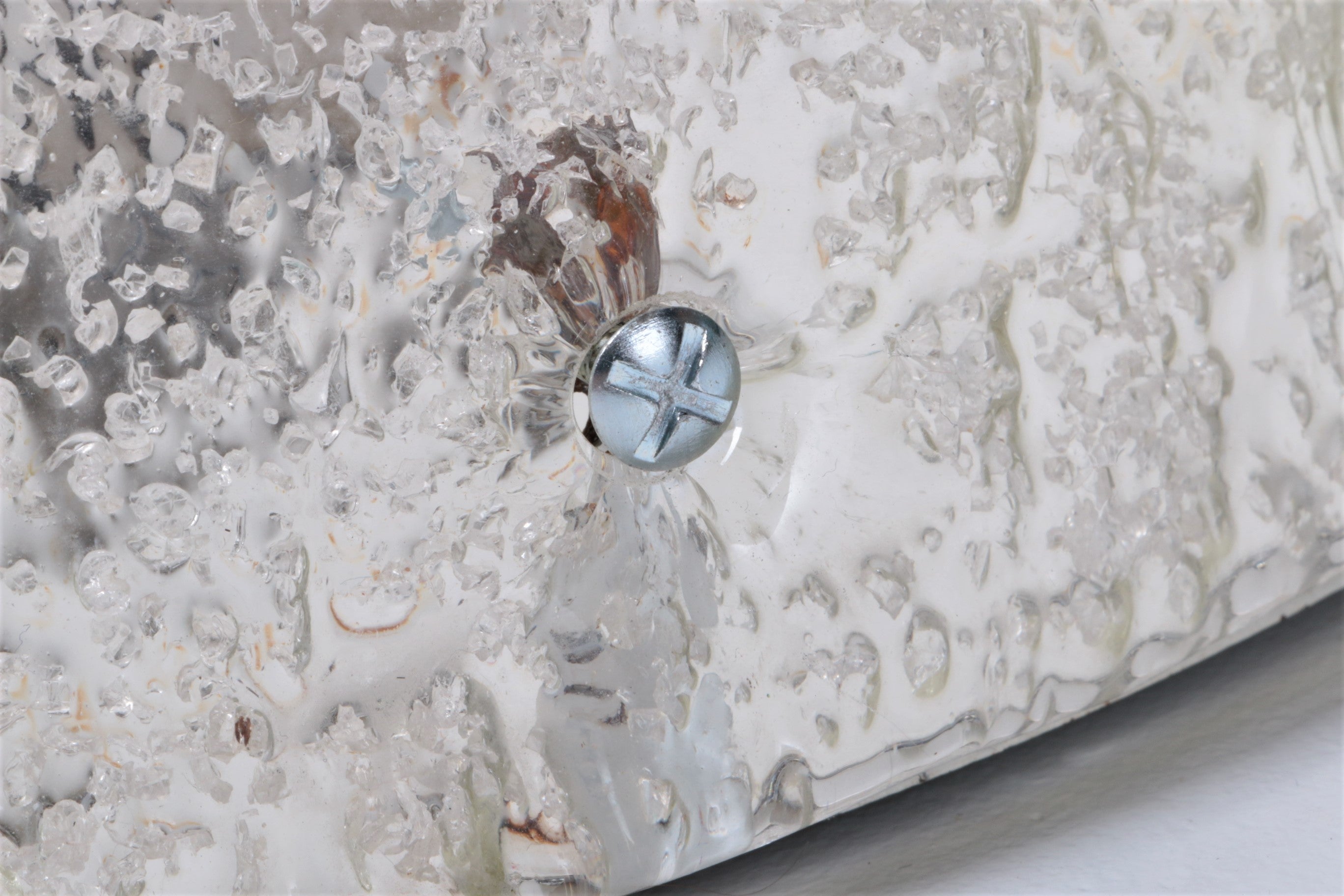 Vintage Ronde plafondlamp of wandlamp van kaiser idell,1960 Duitsland.