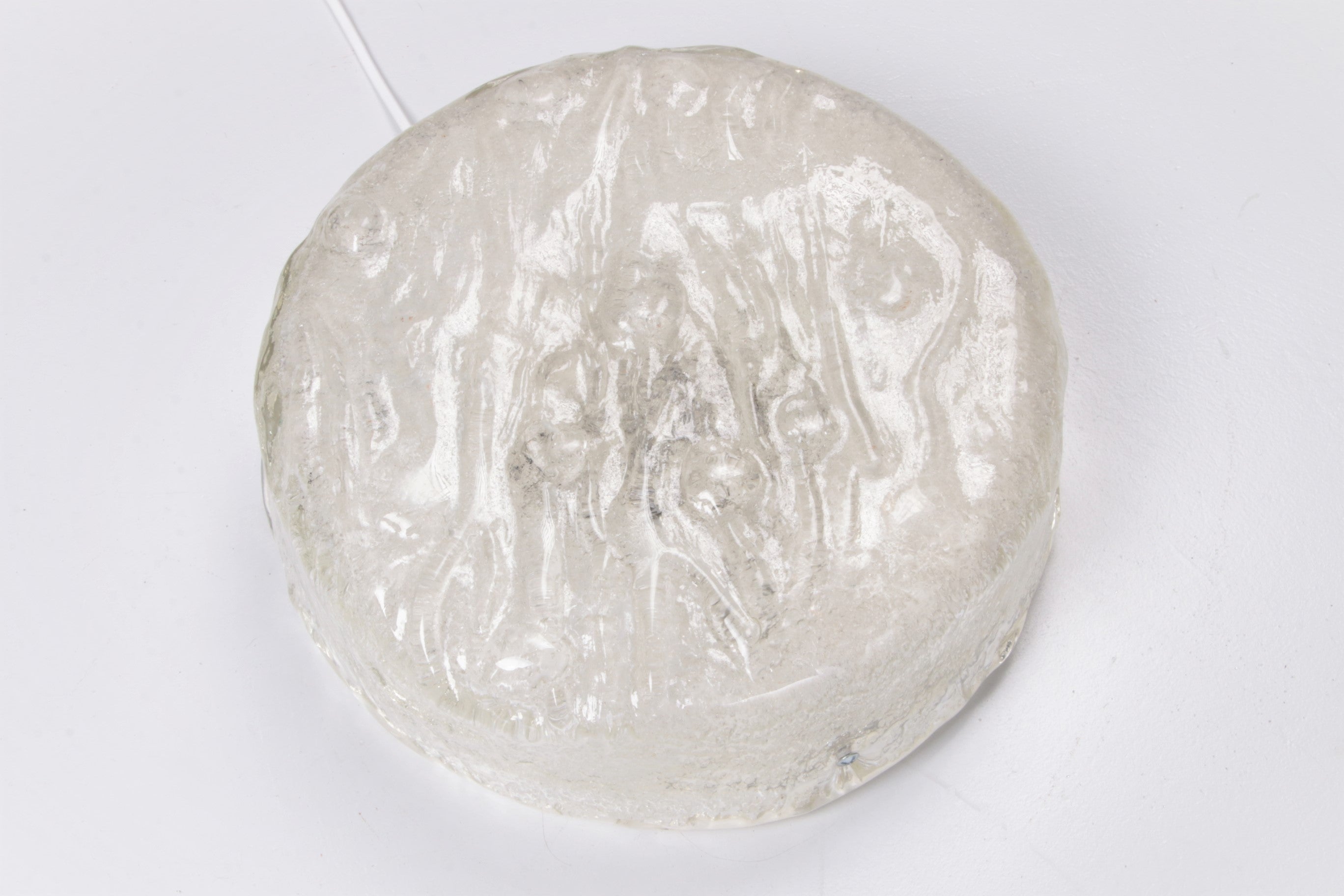 Vintage Ronde plafondlamp of wandlamp van kaiser idell,1960 Duitsland.