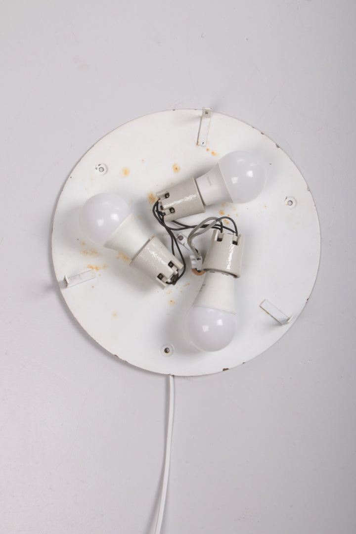 Vintage Ronde plafondlamp of wandlamp van kaiser idell,1960 Duitsland.