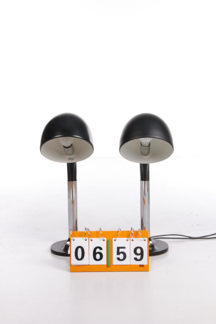 Vintage Set van 2 bureaulampen van Egon Hillebrand,1970 duitsland