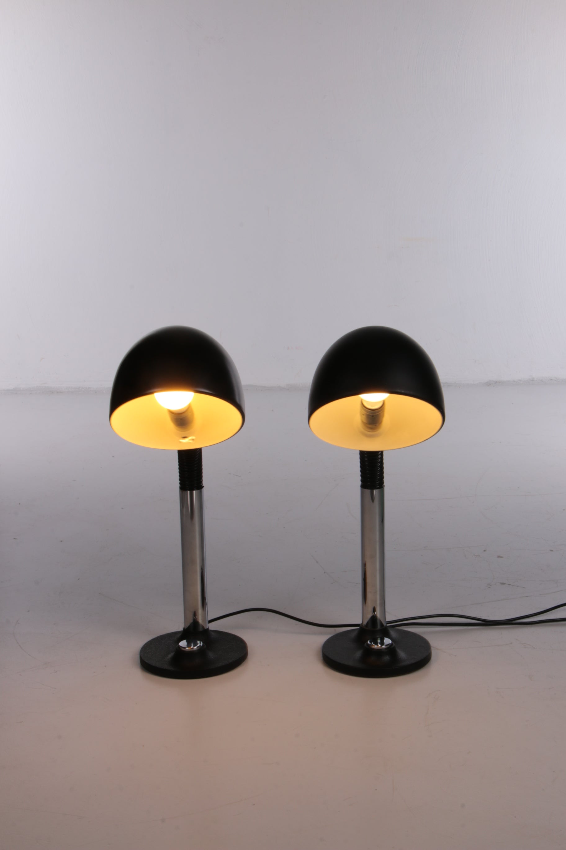 Vintage Set van 2 bureaulampen van Egon Hillebrand,1970 duitsland