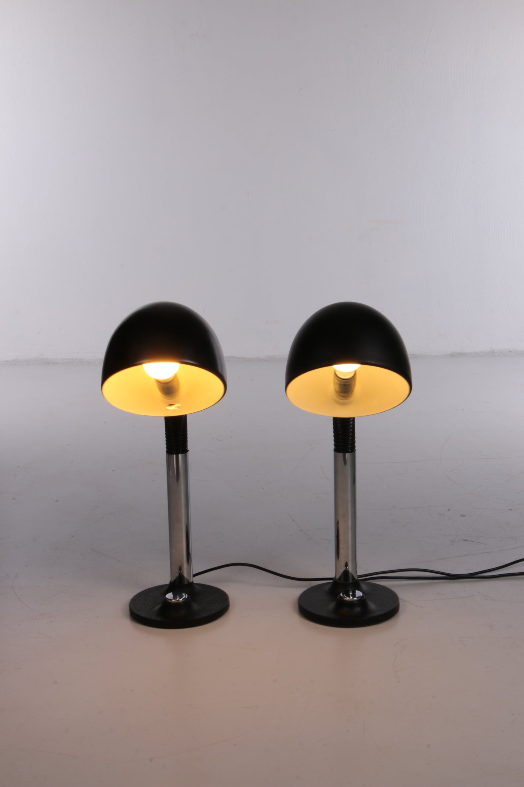 Vintage Set van 2 bureaulampen van Egon Hillebrand,1970 duitsland