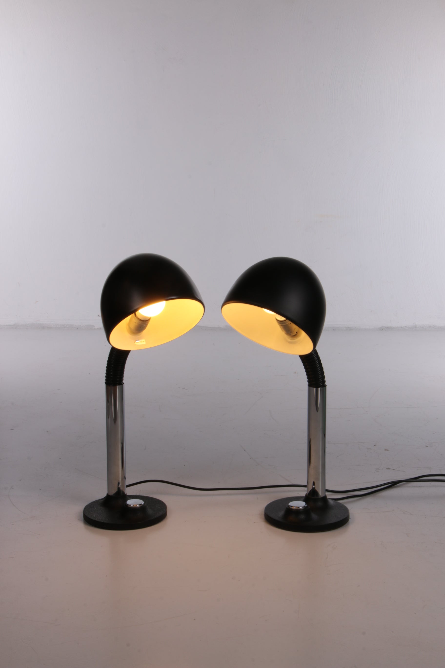 Vintage Set van 2 bureaulampen van Egon Hillebrand,1970 duitsland