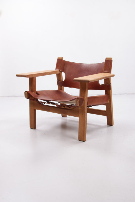 Design stoel van Borge Mogensen ook wel Spanisch chair genoemd,1960 Denemarken.