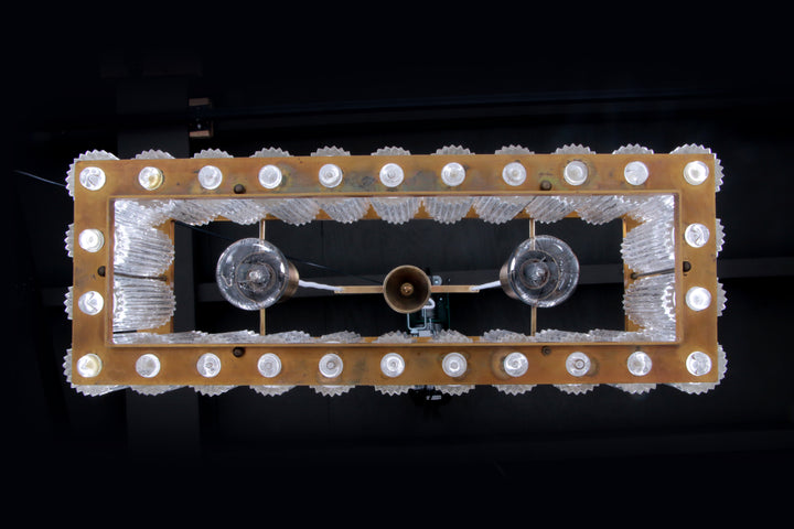 Zeldzame rechthoekige hanglamp Nordlys Light van Eric Warna