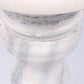 White gray veined marble pedestals France 1920s