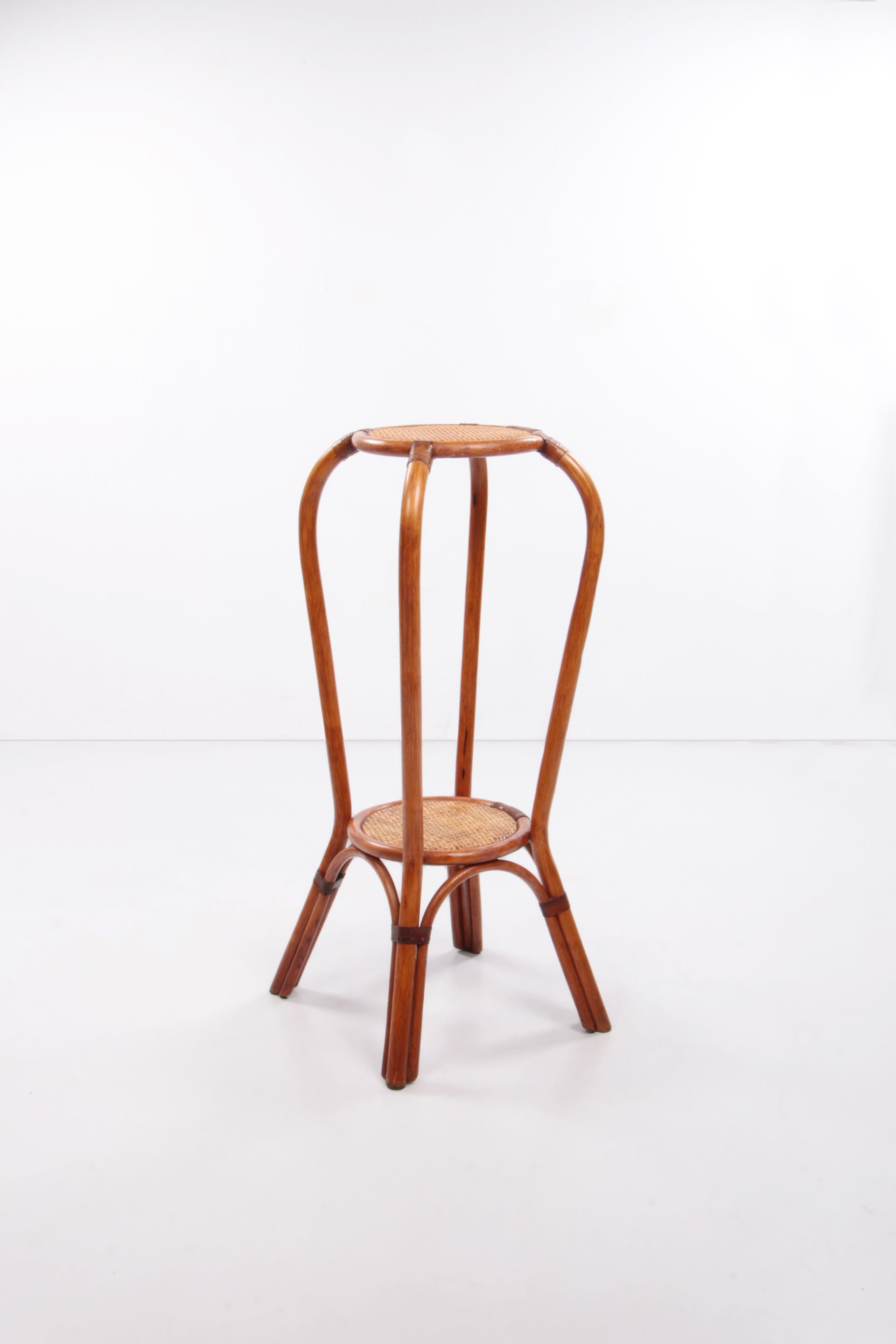 Vintage bamboe Plantentafel of sidetable,1960 Frankrijk.