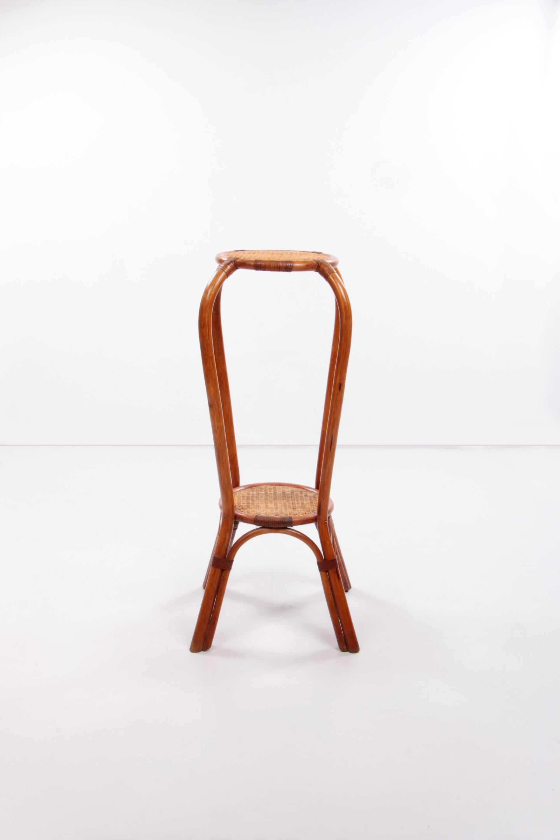 Vintage bamboe Plantentafel of sidetable,1960 Frankrijk.