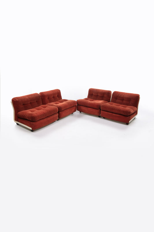 Mario Bellini Sofa Set van 4 gemaakt door C&B Italia,1970