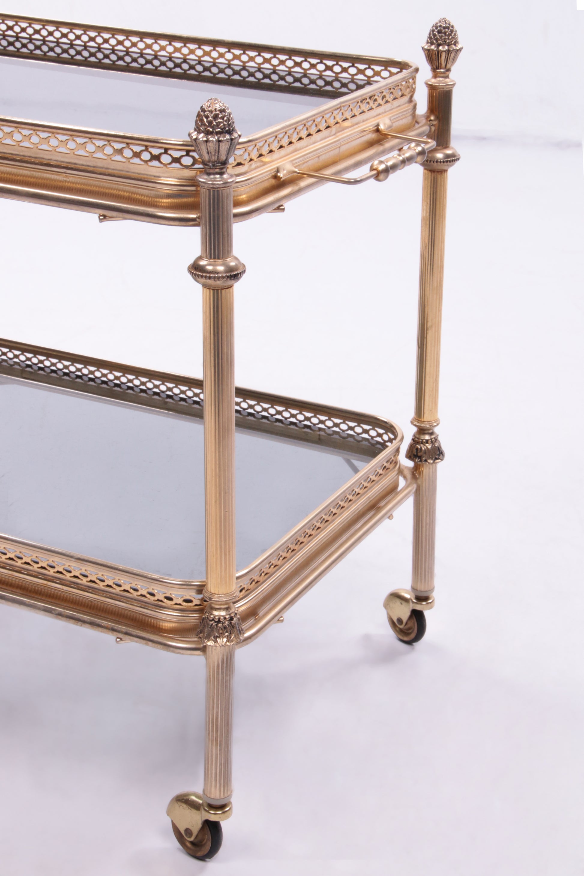 Vintage gouden trolley ontwerp van  Maison Jansen - jaren 60