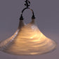 Vintage Space Age Witte hanglamp Cristallux Germany 70