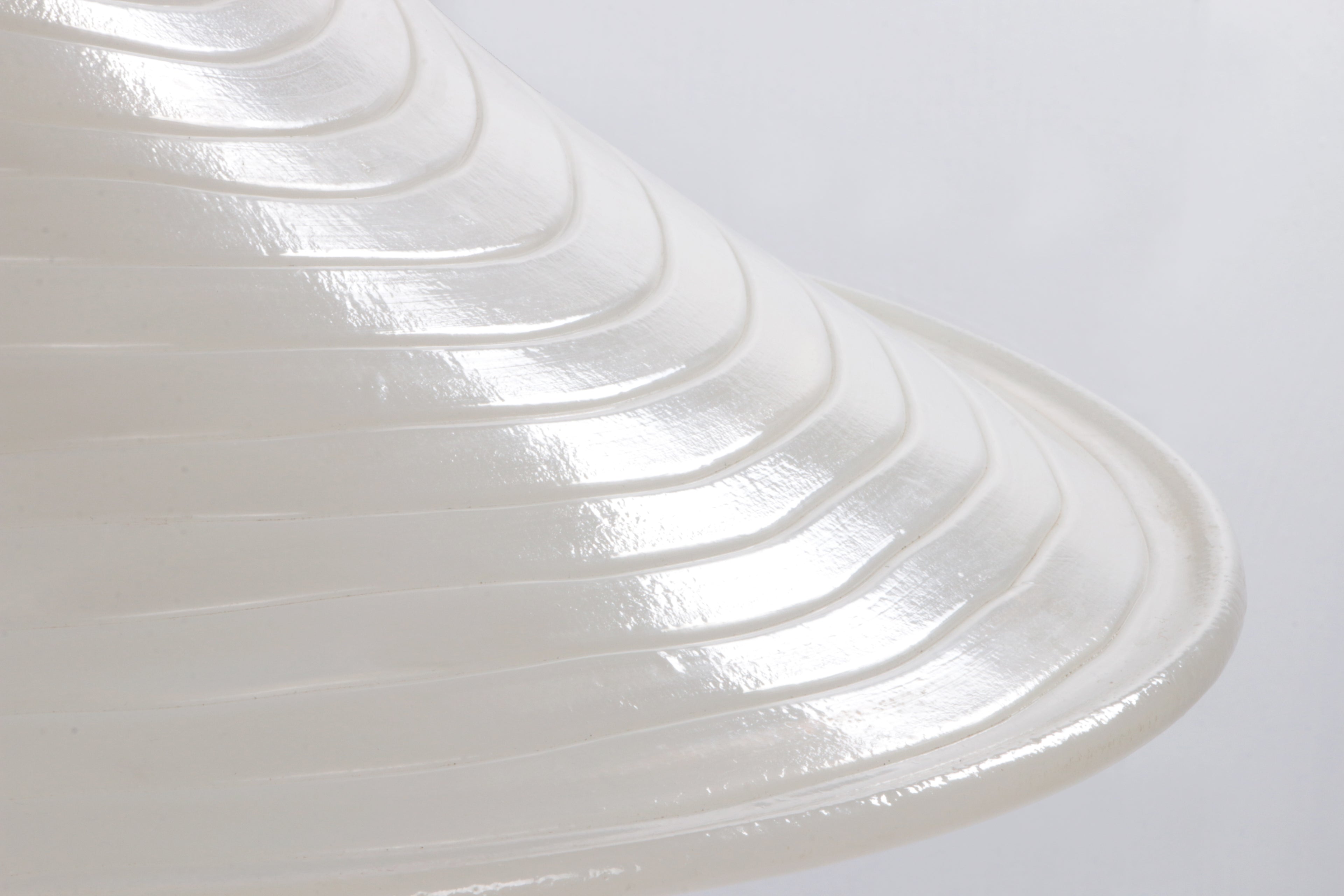 Vintage Space Age Witte hanglamp Cristallux Germany 70