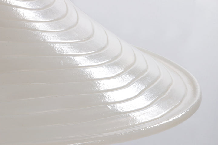 Vintage Space Age Witte hanglamp Cristallux Germany 70