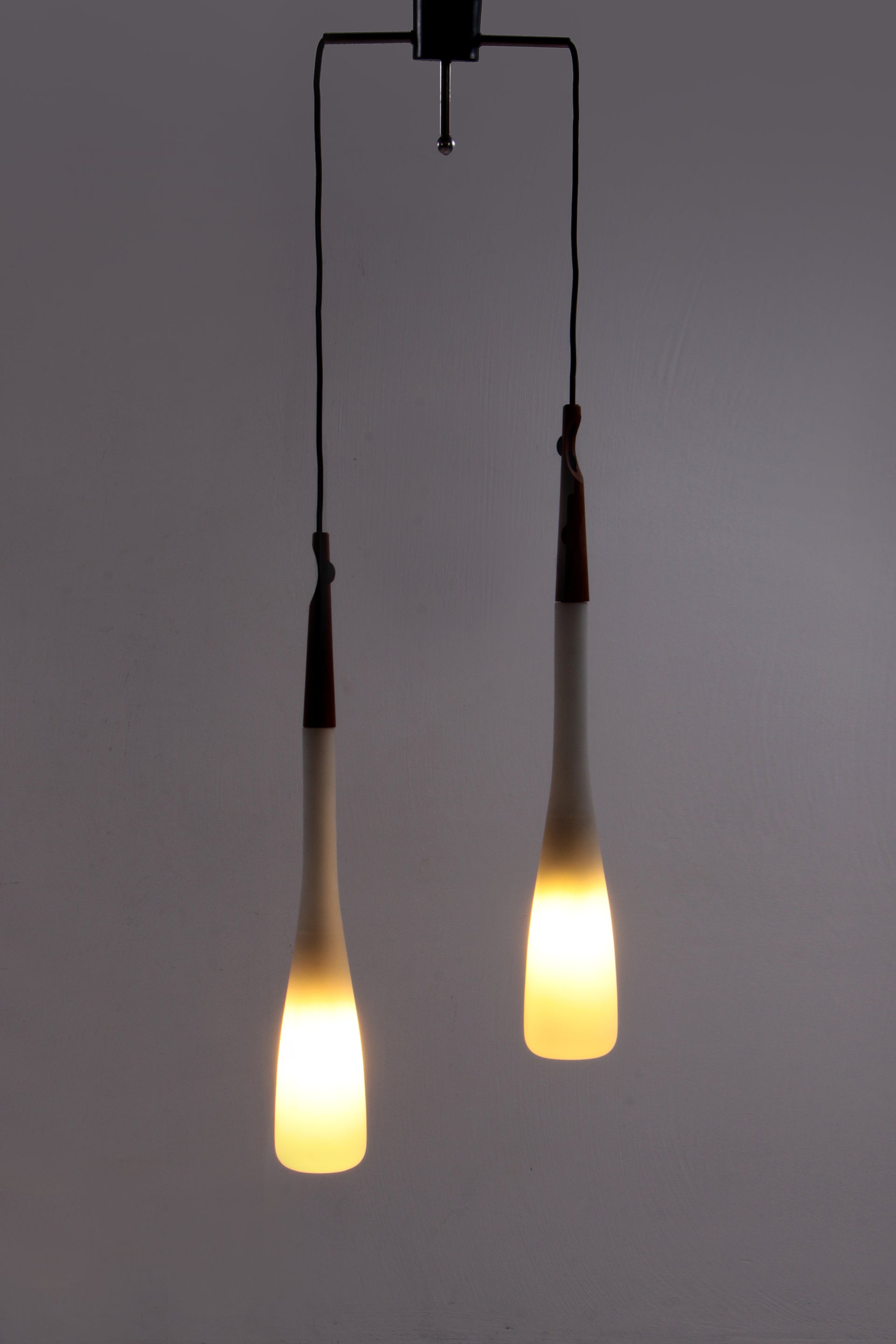 Zweedse Druppel Hanglamp van Uno & Östen Kristiansson voor Luxus, 1960s