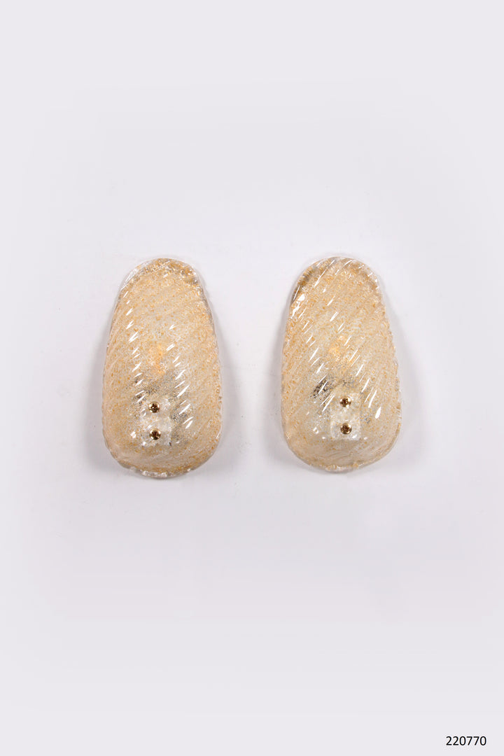 Vintage Set wandlampjes Model schelp ontwerp van Egon Hillebrand,1960