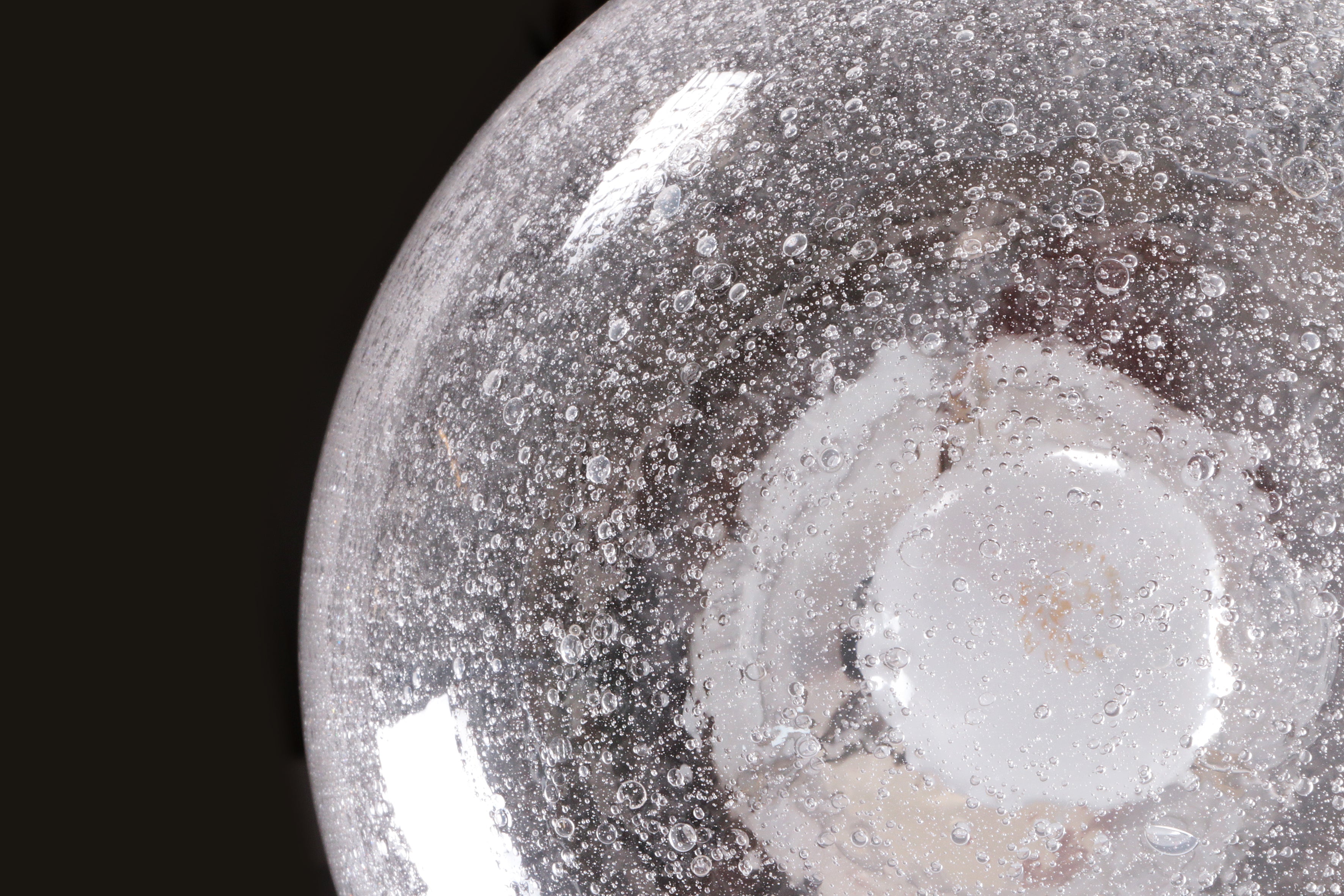 Vintage set Hanglampen van Glashutte Limburg,1970 Duitsland.