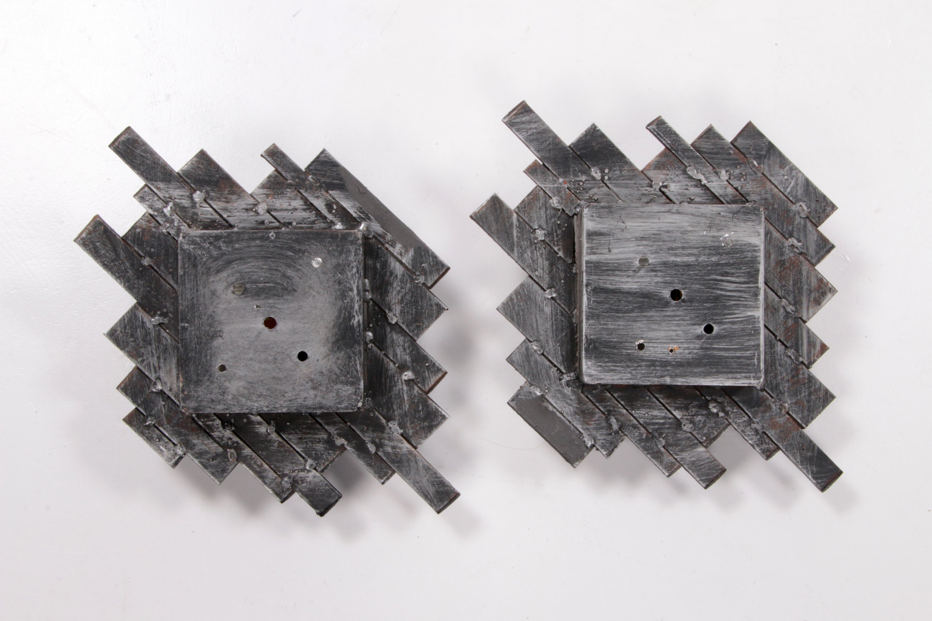 Brutalistische wandlampen muranoglas van Albano Poli voor Poliarte, jaren 70,