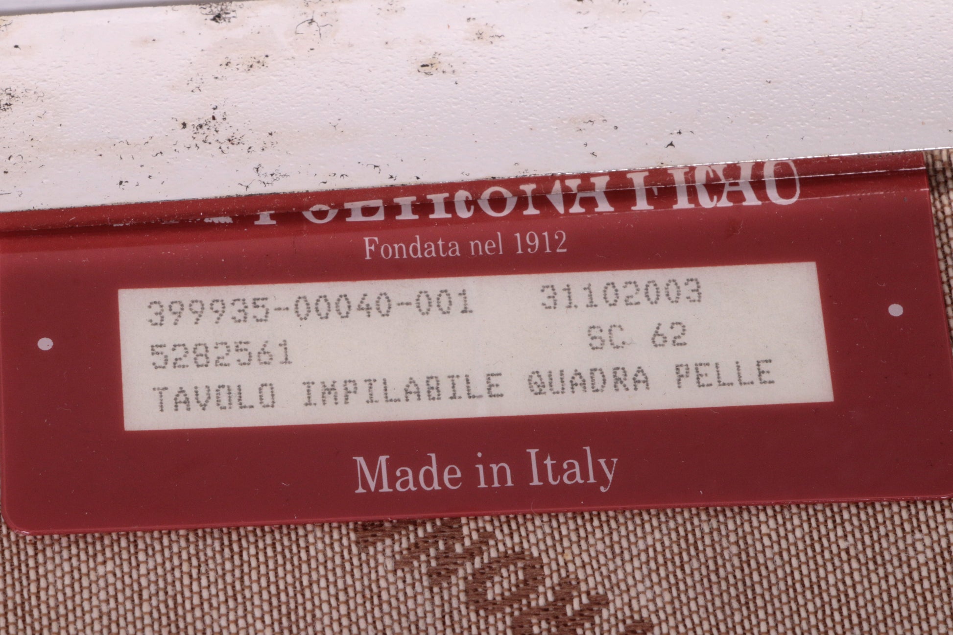 Poltrona Frau Set van 2 bijzettafels met lederen blad 1970,Italie