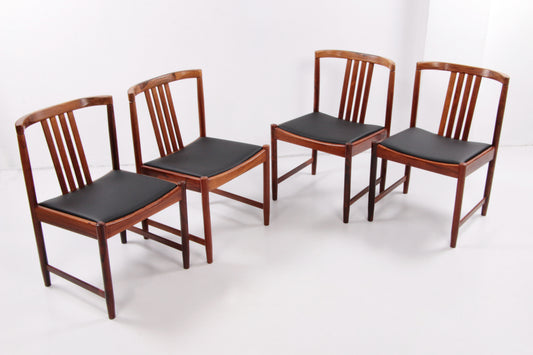 Dinner chairs design by Illum Wikkelsø 1960s Denmark.