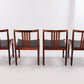 Dinner chairs design by Illum Wikkelsø 1960s Denmark.