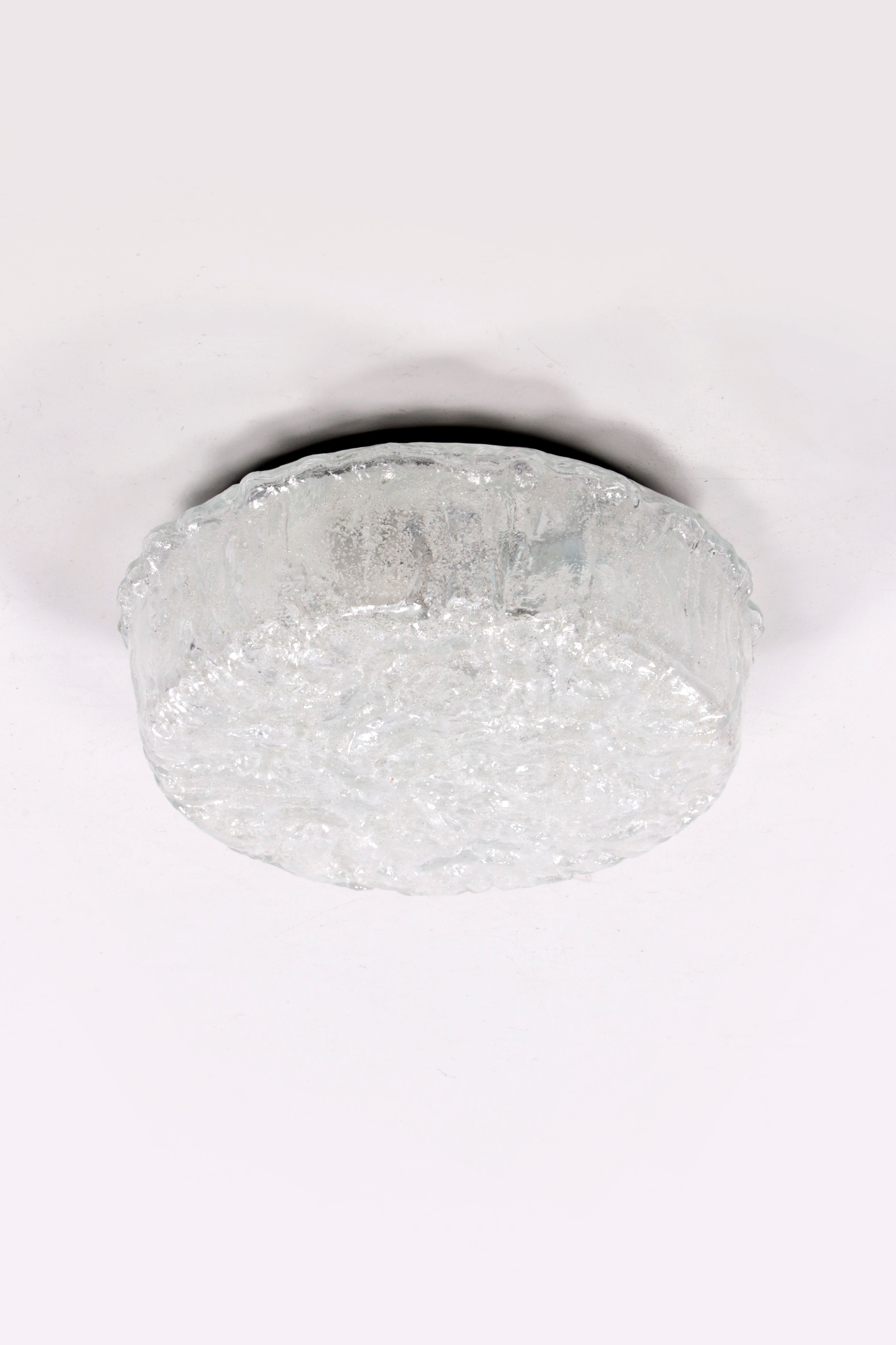 Duitse vintage ronde plafondlamp of wandlamp van Kaiser Idell, 1960s