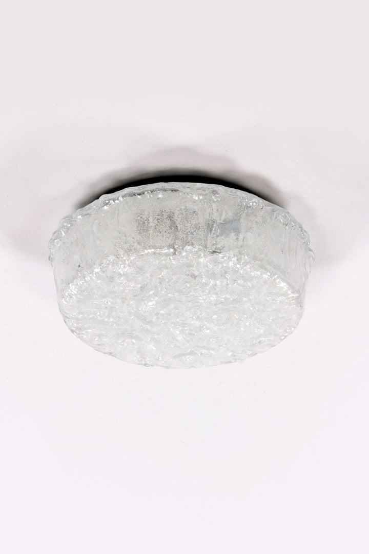 Duitse vintage ronde plafondlamp of wandlamp van Kaiser Idell, 1960s