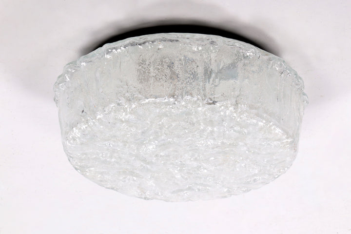 Duitse vintage ronde plafondlamp of wandlamp van Kaiser Idell, 1960s