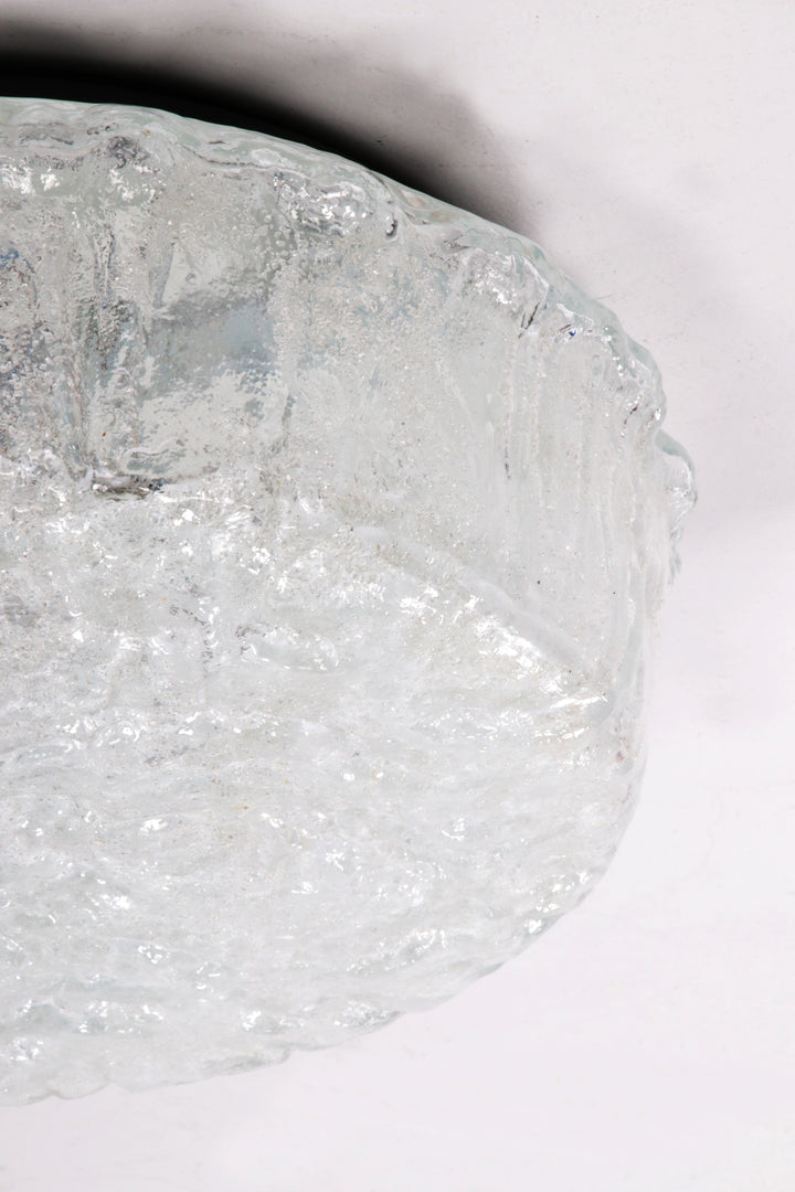 Duitse vintage ronde plafondlamp of wandlamp van Kaiser Idell, 1960s