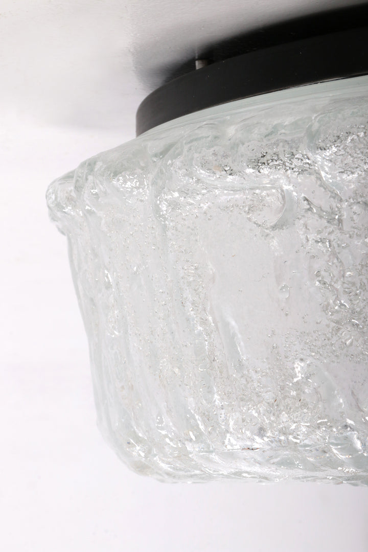 Duitse vintage ronde plafondlamp of wandlamp van Kaiser Idell, 1960s