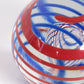 Glass Round Ball Paperweight Signed with O Horn, 1960