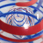 Glass Round Ball Paperweight Signed with O Horn, 1960
