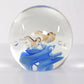 Glas aquarium Paperweight met vissen