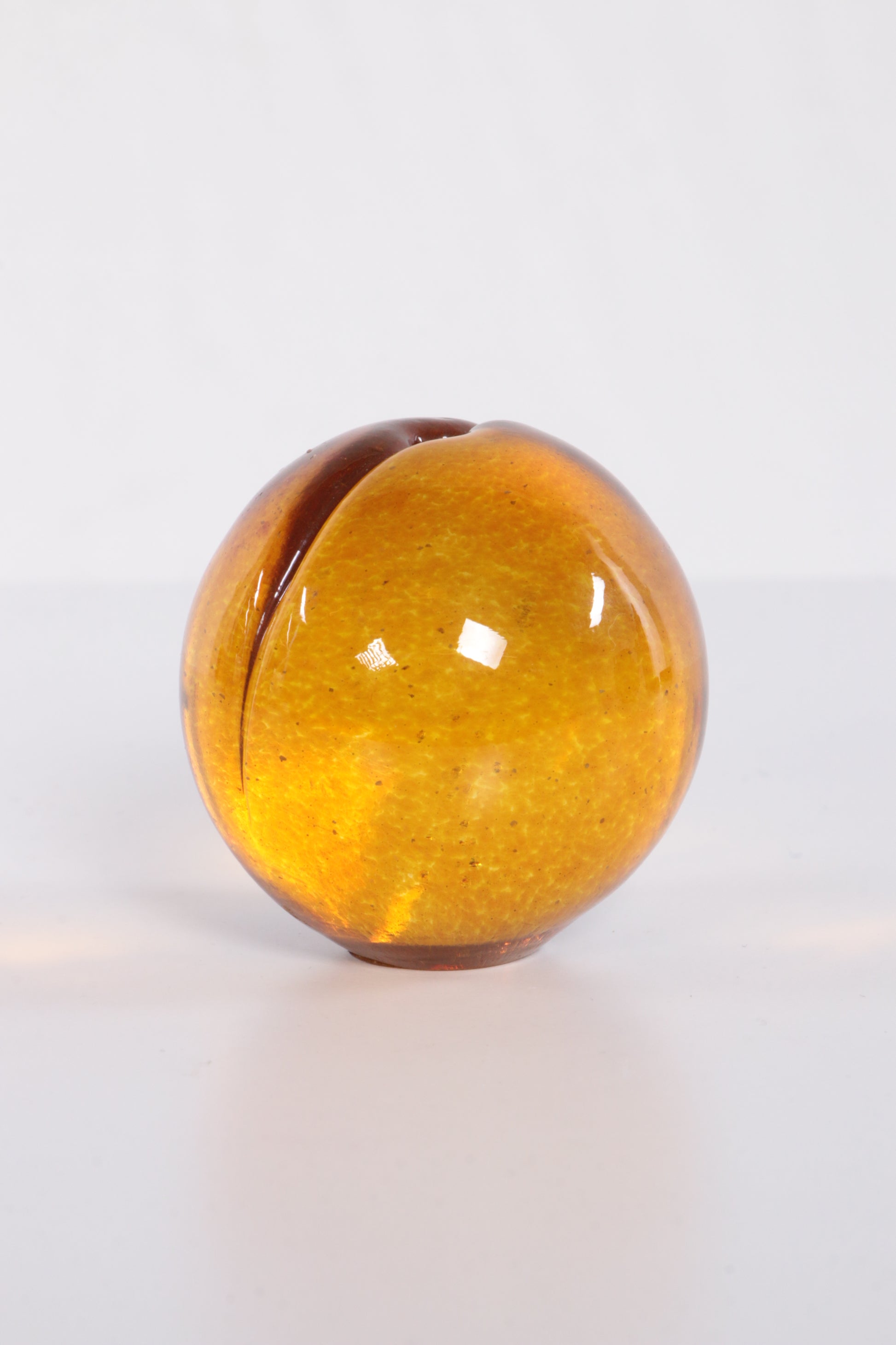 Klein model Murano glas Paperweight perzik oranje bal,1970