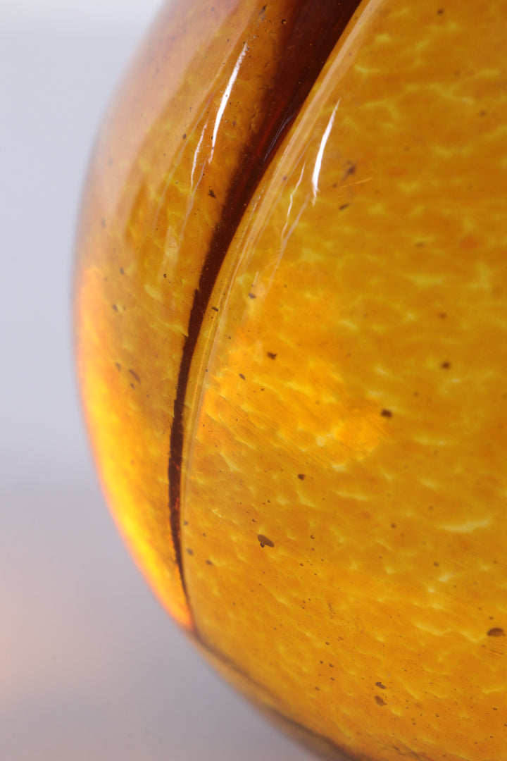 Klein model Murano glas Paperweight perzik oranje bal,1970