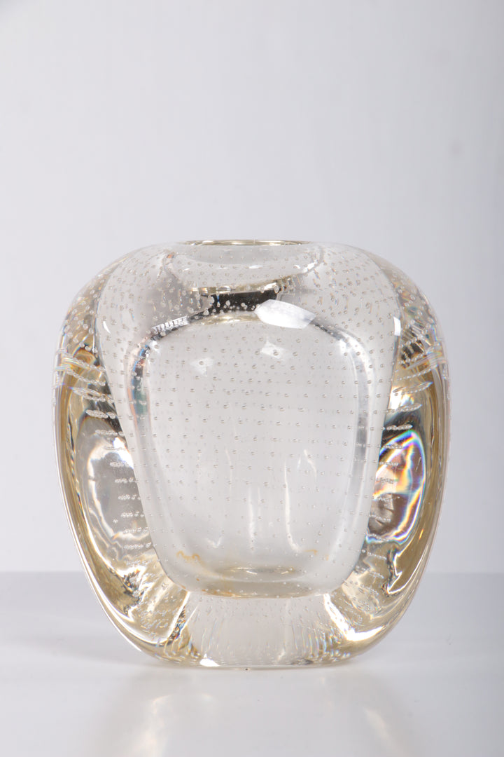 Driehoekig vaasje (Spijkerbol) A.D. Copier Leerdam,1960 nederland.