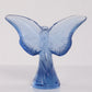 Glazen Blauwe vlinder Lalique 1980 frankrijk.