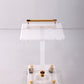 Italiaanse plexiglas trolley met messing details,1980