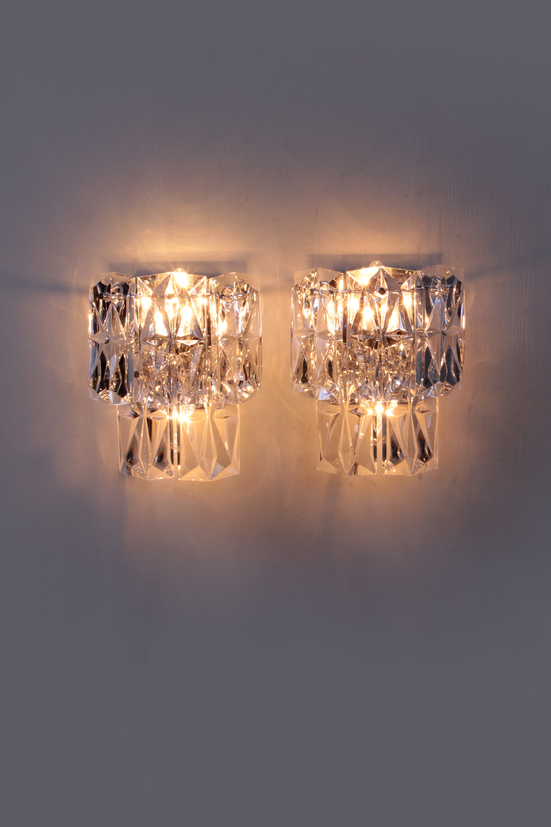 Kinkeldey Set van twee wandlampjes,1970 Duitsland