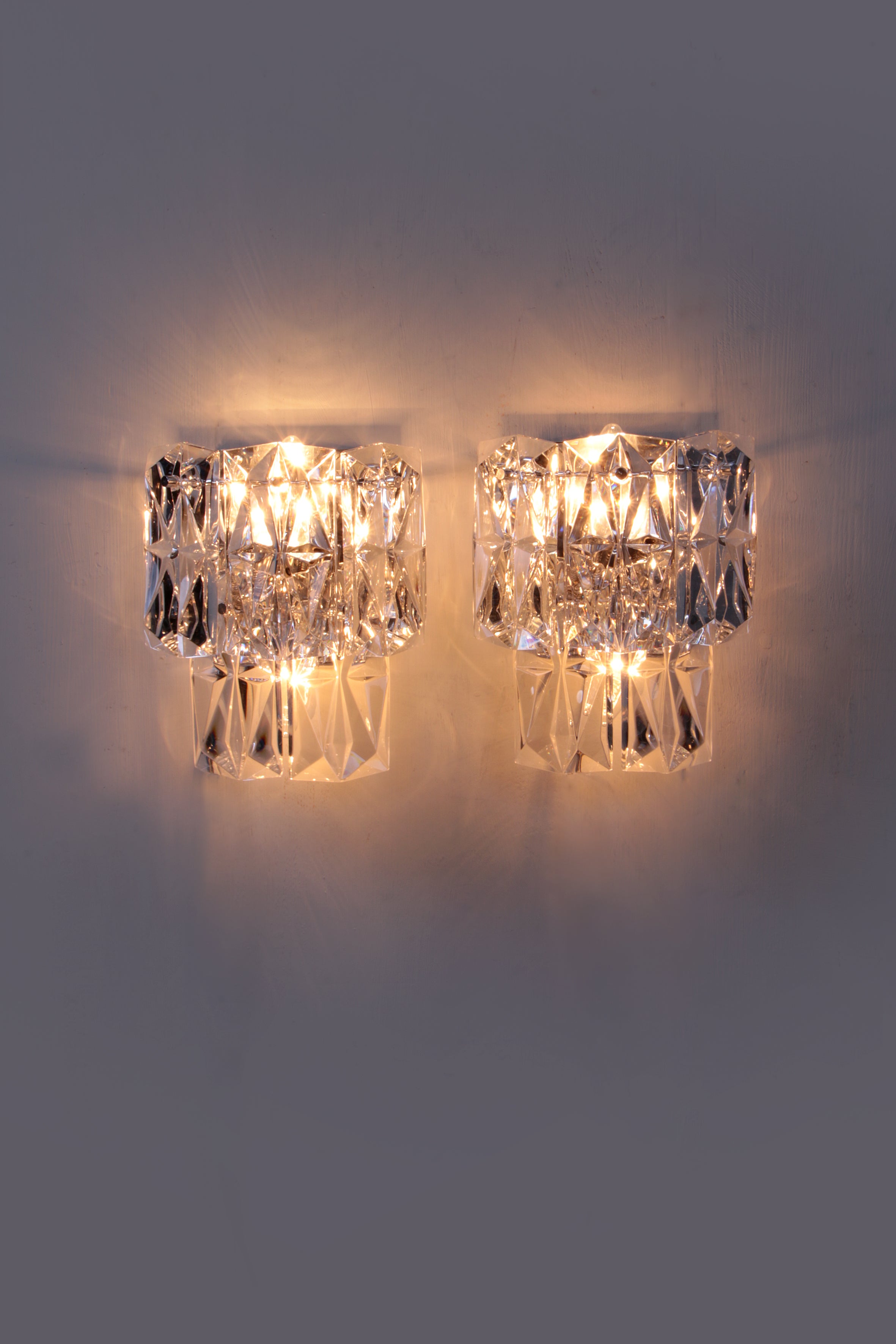 Kinkeldey Set van twee wandlampjes,1970 Duitsland